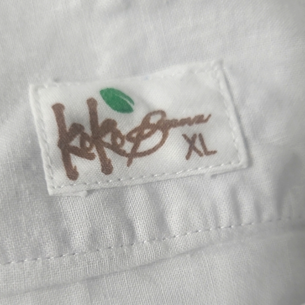 White Joggers with Relaxed Fit Soft Fabric Bohemian Hidden Hook & Zipper Fly EUC - Picture 8 of 9